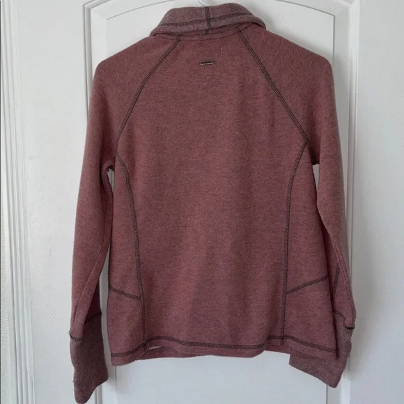 Prana wool blend jacket sweater button front chevron S - Picture 4 of 7